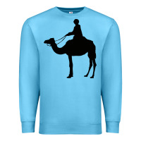 Ocean Blue camel rider Premium Sweatshirt - artisFamous
