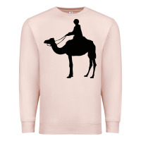 Pale Pink camel rider Premium Sweatshirt - artisFamous