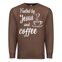 Chestnut Fueled by jesus and coffee Premium Sweatshirt - artisFamous