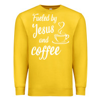 Lemon Fueled by jesus and coffee Premium Sweatshirt - artisFamous