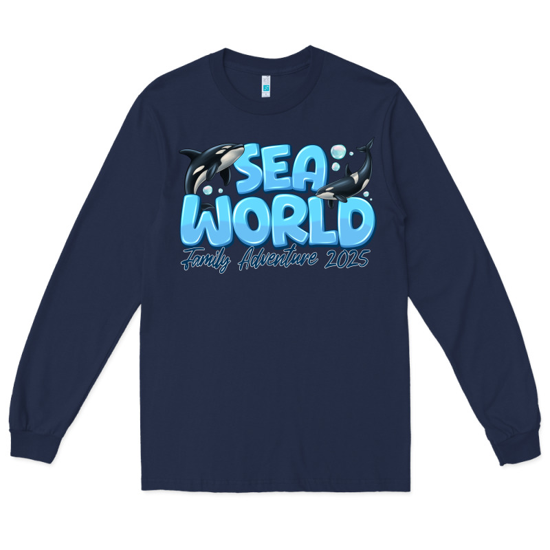 Sea World Family Adventure 2025 Long Sleeve Tee by CowhideDigitalArt | Teevron