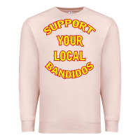 Pale Pink bandidos support your local texas Premium Sweatshirt - artisFamous