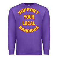 Purple bandidos support your local texas Premium Sweatshirt - artisFamous