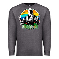 Charcoal Heather woooo ric flair Premium Sweatshirt - artisFamous