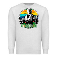 Oatmeal Heather woooo ric flair Premium Sweatshirt - artisFamous