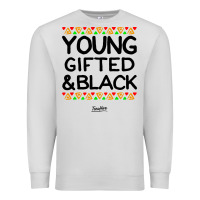 Dove Grey young gifted and black african american men Premium Sweatshirt - artisFamous