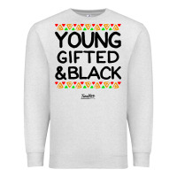 Oatmeal Heather young gifted and black african american men Premium Sweatshirt - artisFamous
