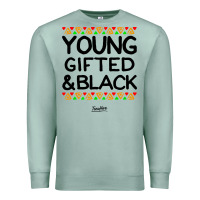 Seafoam young gifted and black african american men Premium Sweatshirt - artisFamous