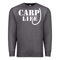 Charcoal Heather carp life funny fish fishing Premium Sweatshirt - artisFamous