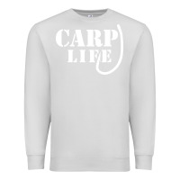 Dove Grey carp life funny fish fishing Premium Sweatshirt - artisFamous