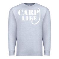 Heather Grey carp life funny fish fishing Premium Sweatshirt - artisFamous