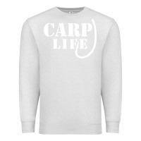 Oatmeal Heather carp life funny fish fishing Premium Sweatshirt - artisFamous