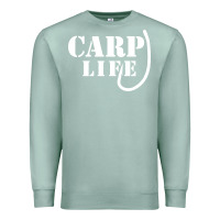Seafoam carp life funny fish fishing Premium Sweatshirt - artisFamous