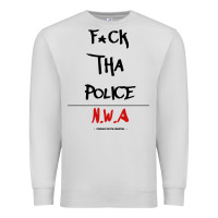 Dove Grey fck tha police Premium Sweatshirt - artisFamous