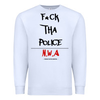 White fck tha police Premium Sweatshirt - artisFamous