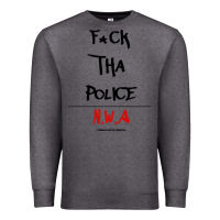 Charcoal Heather fck tha police Premium Sweatshirt - artisFamous