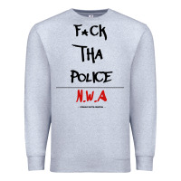 Heather Grey fck tha police Premium Sweatshirt - artisFamous