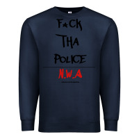 Navy fck tha police Premium Sweatshirt - artisFamous