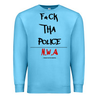 Ocean Blue fck tha police Premium Sweatshirt - artisFamous