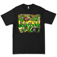 Black All you need is coffee and lucky St. Patrick's Premium Tee - HowdyJamesFarm
