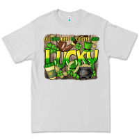 Dove Grey All you need is coffee and lucky St. Patrick's Premium Tee - HowdyJamesFarm