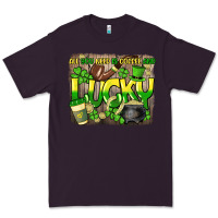 Plum All you need is coffee and lucky St. Patrick's Premium Tee - HowdyJamesFarm