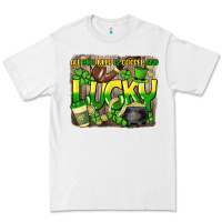 White All you need is coffee and lucky St. Patrick's Premium Tee - HowdyJamesFarm
