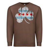 Irish Chicago Flag Shamrock Premium Sweatshirt | Teevron