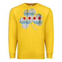Lemon irish chicago flag shamrock Premium Sweatshirt - artisFamous