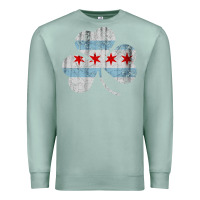 Seafoam irish chicago flag shamrock Premium Sweatshirt - artisFamous