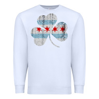 White irish chicago flag shamrock Premium Sweatshirt - artisFamous