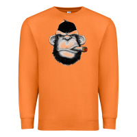 Carrot Monkey Smoking Premium Sweatshirt - artisFamous