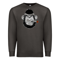Smoke Monkey Smoking Premium Sweatshirt - artisFamous