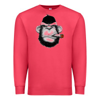 Cardinal Monkey Smoking Premium Sweatshirt - artisFamous