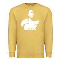 Antique Gold Pele Sillhouette Premium Sweatshirt - artisFamous