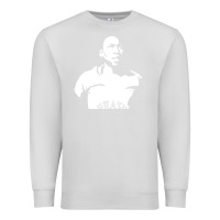 Dove Grey Pele Sillhouette Premium Sweatshirt - artisFamous