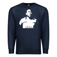 Navy Pele Sillhouette Premium Sweatshirt - artisFamous