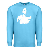 Ocean Blue Pele Sillhouette Premium Sweatshirt - artisFamous