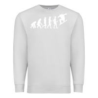 Dove Grey Snowboarding Evolution | Snowboard Mountain Winter Premium Sweatshirt - artisFamous