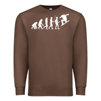 Chestnut Snowboarding Evolution | Snowboard Mountain Winter Premium Sweatshirt - artisFamous