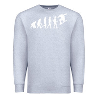 Heather Grey Snowboarding Evolution | Snowboard Mountain Winter Premium Sweatshirt - artisFamous