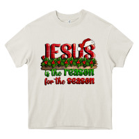 Cream jesus is the reason for the season Heavy Core Tee - CowGirlArtShop