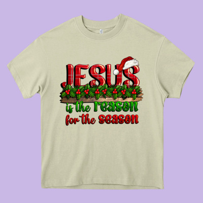 Jesus Is The Reason For The Season Heavy Core Tee Designed By Cowgirlartshop