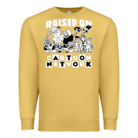 Antique Gold raised on cartoon network Premium Sweatshirt - artisFamous