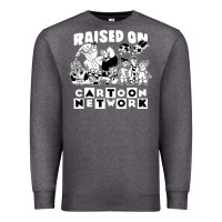 Charcoal Heather raised on cartoon network Premium Sweatshirt - artisFamous