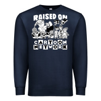 Navy raised on cartoon network Premium Sweatshirt - artisFamous