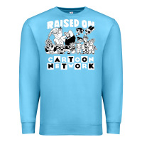 Ocean Blue raised on cartoon network Premium Sweatshirt - artisFamous