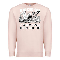 Pale Pink raised on cartoon network Premium Sweatshirt - artisFamous