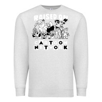 Oatmeal Heather raised on cartoon network Premium Sweatshirt - artisFamous