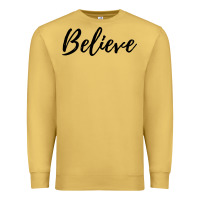 Antique Gold believe Premium Sweatshirt - artisFamous